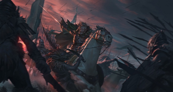 battle, riders of rohan, warrior, fantasy art