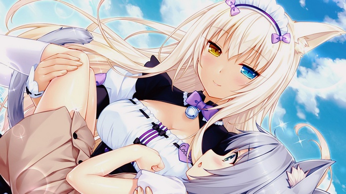 Coconut and Azuki from Neko Para