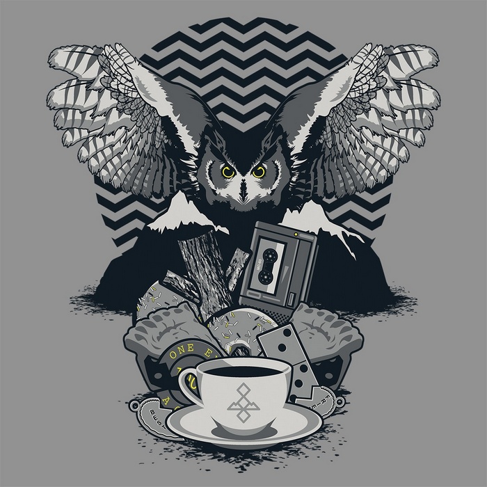Twin Peaks Owl, Coffee, and Donuts