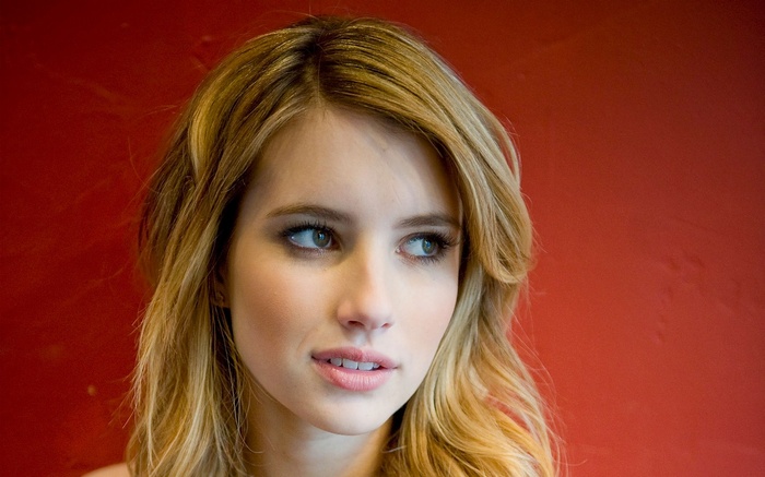 Emma Roberts looking away