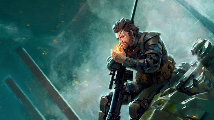 Metal Gear Solid V: The Phantom Pain Snake Smoking
