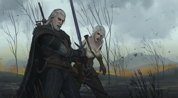 Geralt and Ciri from The Witcher 3: Wild Hunt