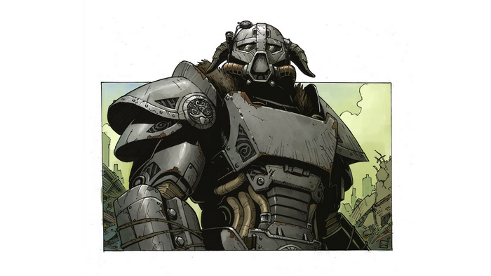 Dragonborn in Power Armor in Fallout 4