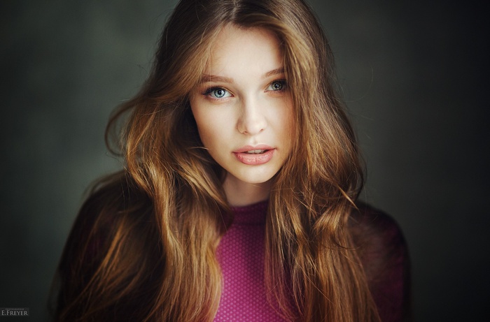 Portrait of Christina Vostruhina by Evgeny Freyer