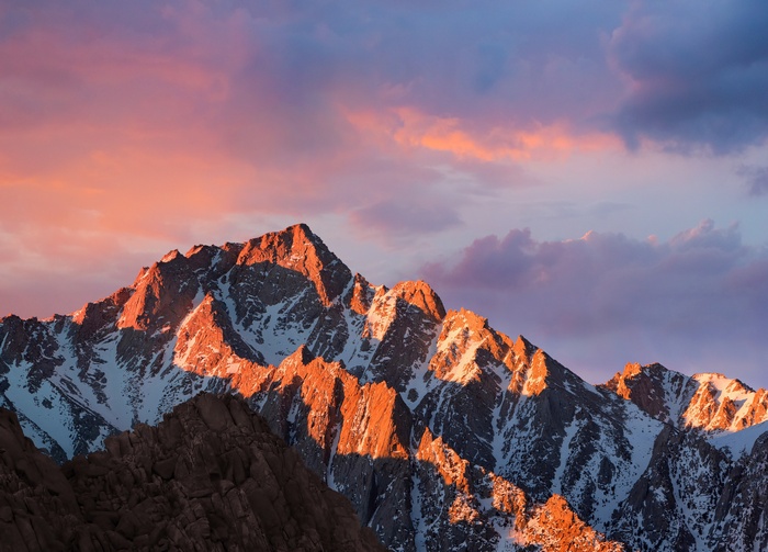 landscape, sunset, mountains, nature