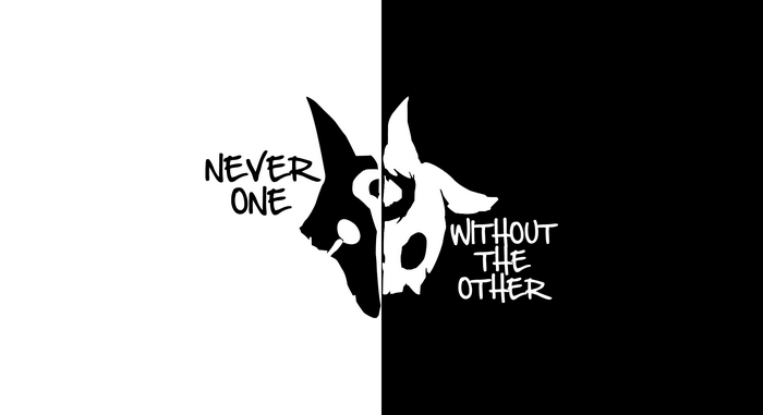 Kindred (League of Legends), monochrome, mask, typography, black, video games, League of Legends, Kindred, white