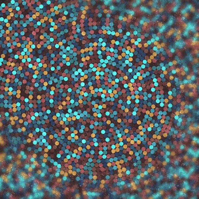 Abstract pattern of colorful dots