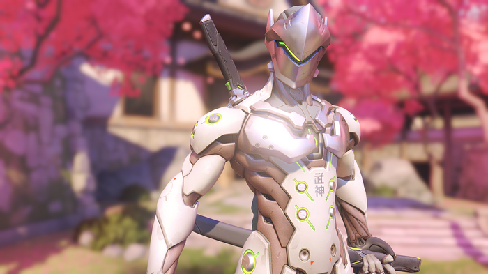 Overwatch, Ninja, Wakizashi, odachi, Hanamura (Overwatch), cyborg, sword, Genji (Overwatch)