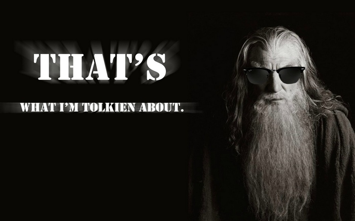 Gandalf Wearing Sunglasses with a Pun