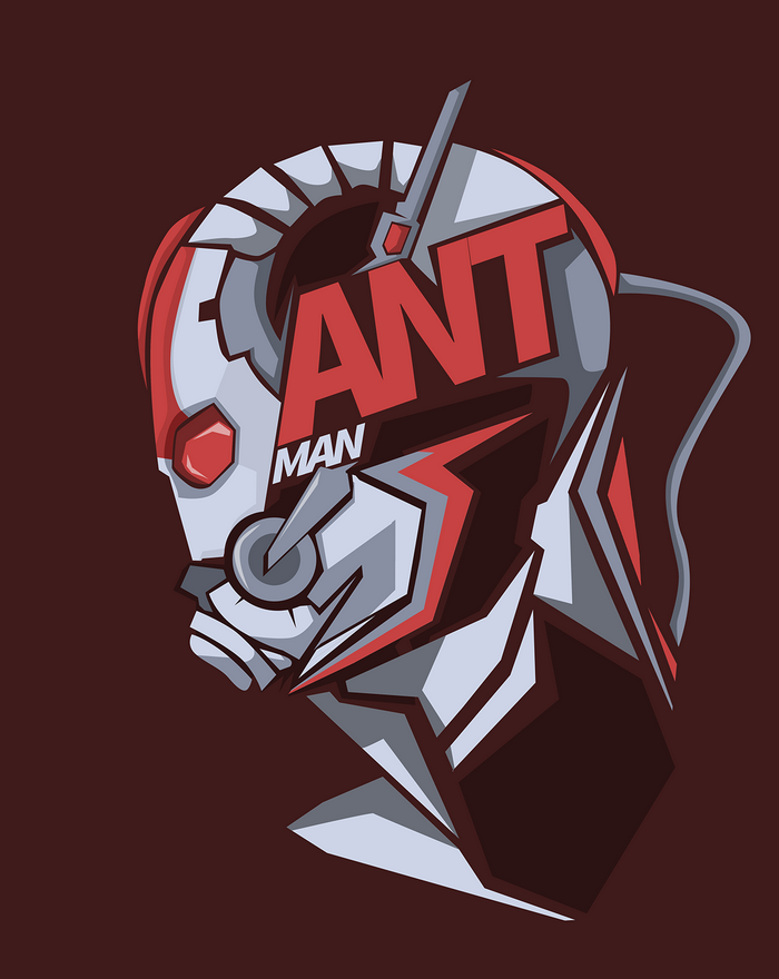 Ant-Man Helmet Art by Bosslogic