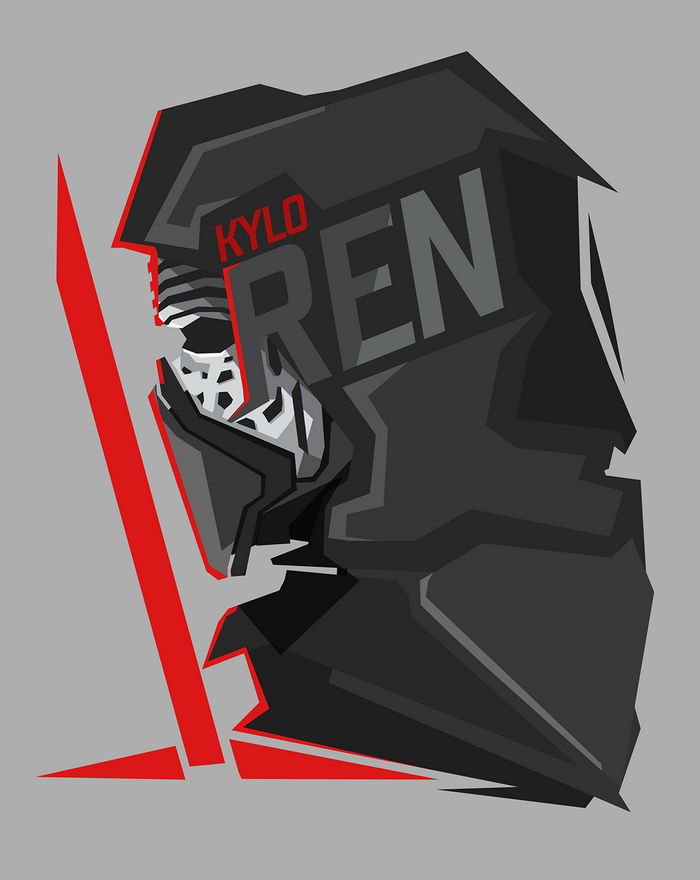 Kylo Ren with Red Lightsaber