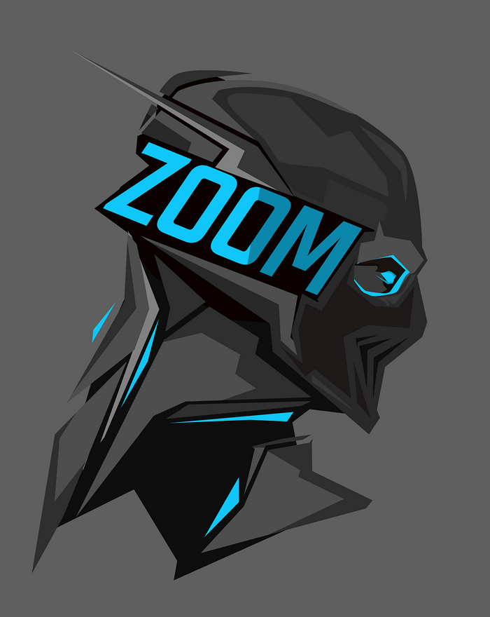 Zoom from DC Comics stylized illustration