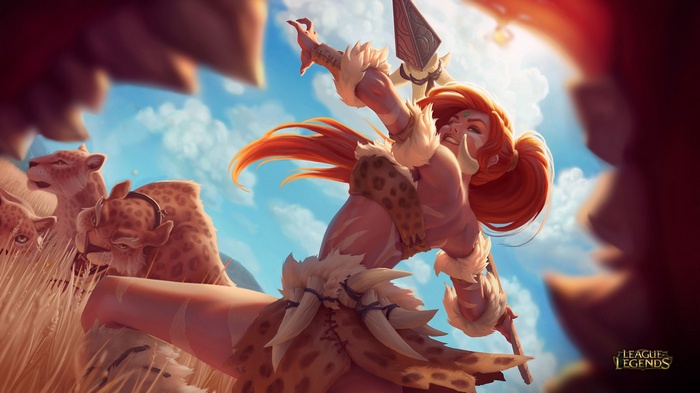 Nidalee and cougars in League of Legends