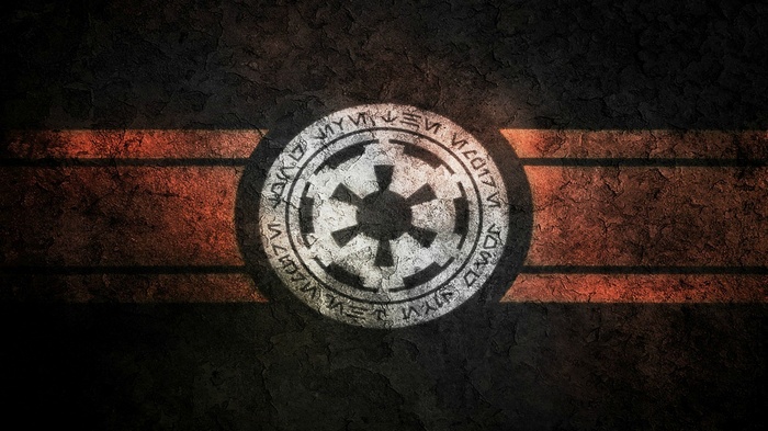 Star Wars Imperial Emblem on Textured Background