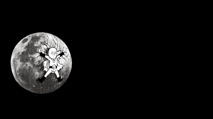 Saitama on the cracked moon