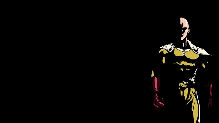 Saitama from One-Punch Man in shadow