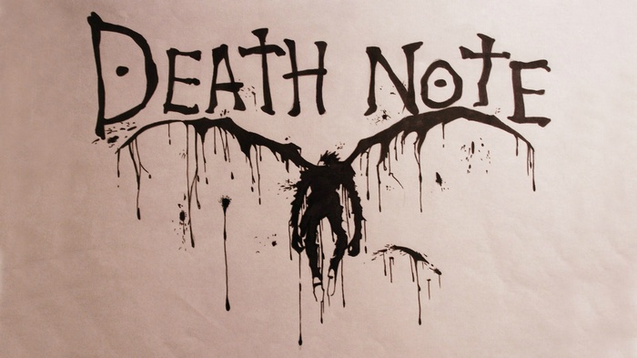 Death Note logo with Ryuk silhouette