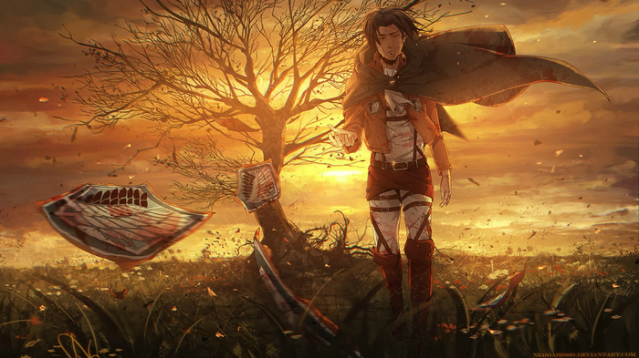 Levi Ackerman in Attack on Titan Field