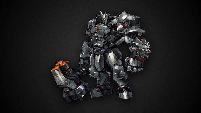 Reinhardt from Overwatch holding a rocket hammer