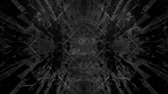 Dark Geometric Abstract Design