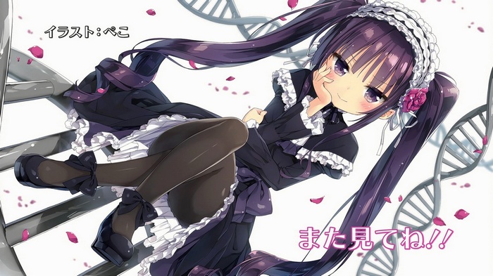 Tsukumo Sakuya from Absolute Duo with DNA strands