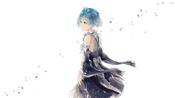 Rem from Re: Zero in a dark dress