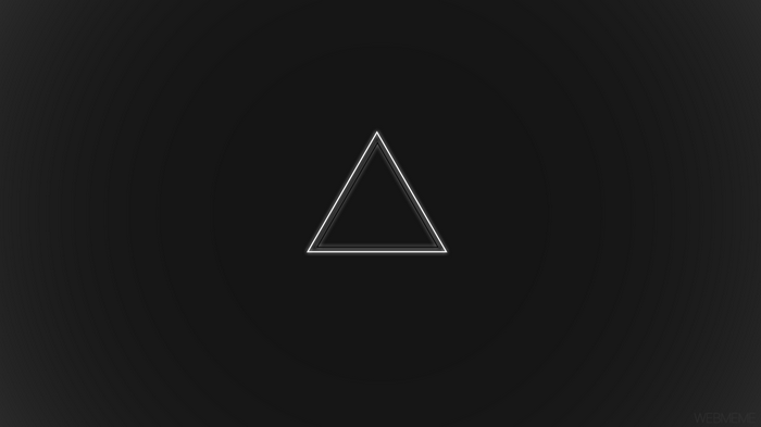 Minimalist black and white triangle geometry