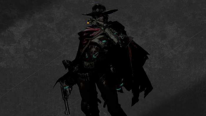 McCree from Overwatch with a revolver