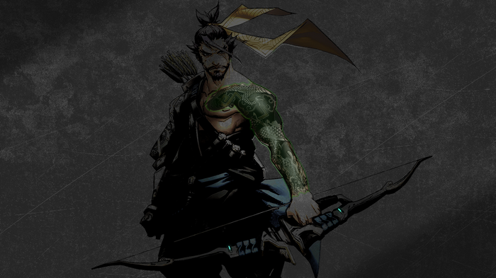 Hanzo with Dragon Tattoo and Bow