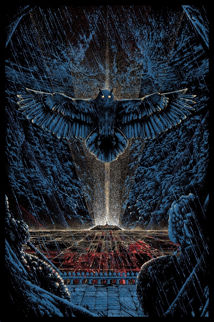 Blade Runner fan art featuring an owl