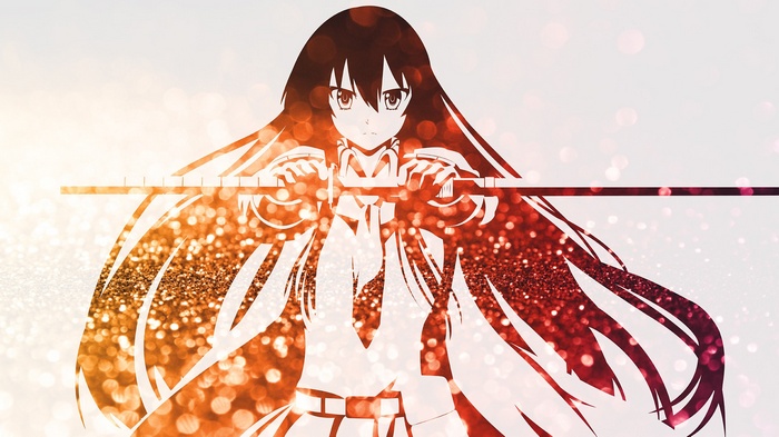 Akame from Akame ga Kill! holding a sword