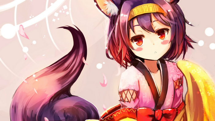 Hatsuse Izuna from No Game No Life, anime fox girl