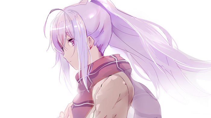 Isla from Plastic Memories with purple hair