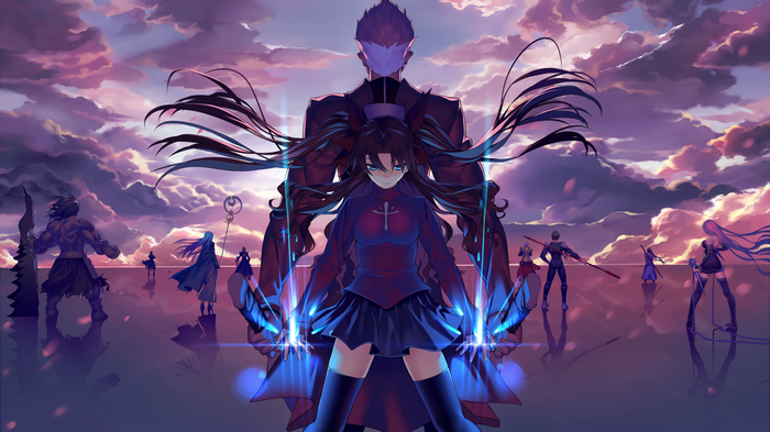 Tohsaka Rin and Archer from Fate Series
