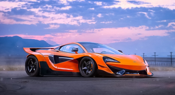 Orange McLaren 570S modified by Khyzyl Saleem