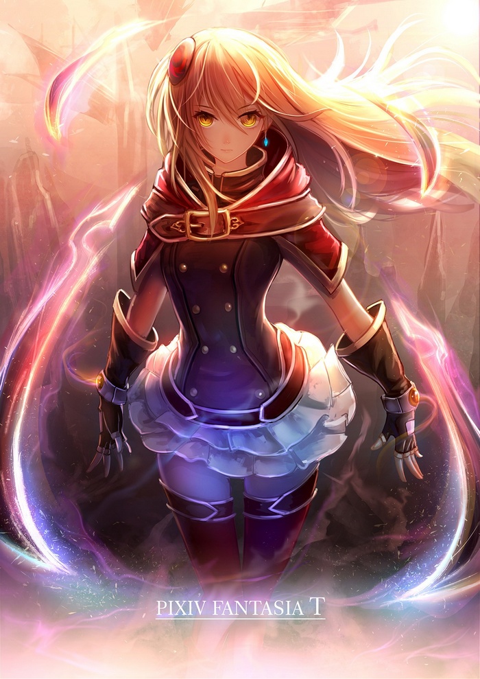 Pixiv Fantasia T Anime Girl with Magic