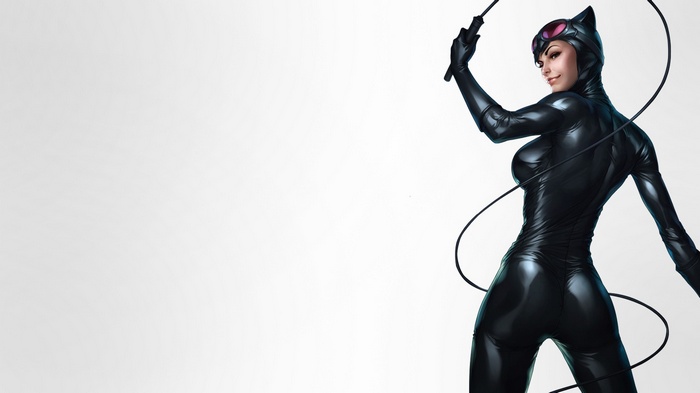 Catwoman with a whip by Stanley Lau