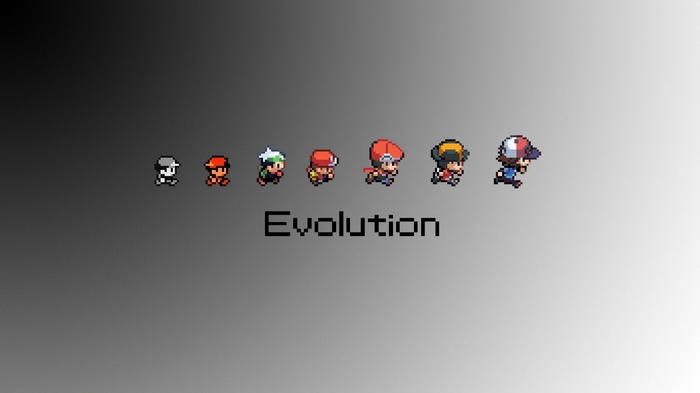 Pokémon trainer evolution pixel art