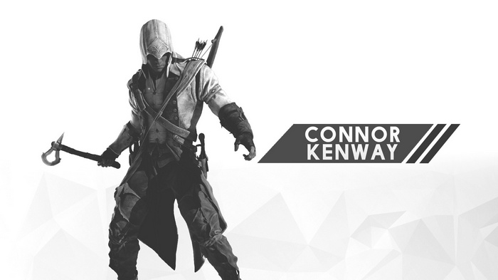 Connor Kenway from Assassins Creed holding an axe