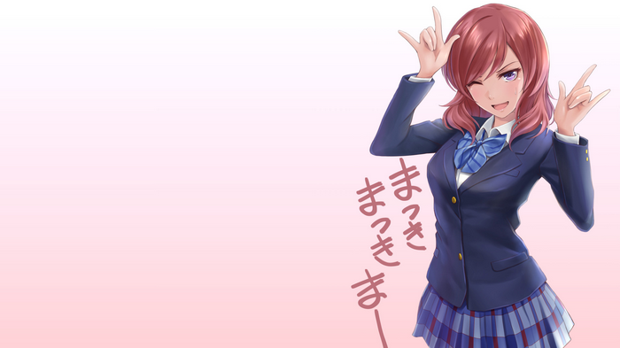 Nishikino Maki from Love Live! posing