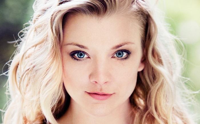 Natalie Dormer with Blue Eyes and Blonde Hair