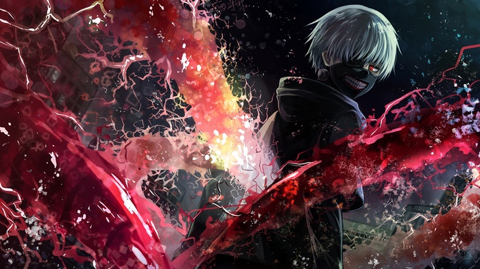 Kaneki Ken from Tokyo Ghoul with Kagune