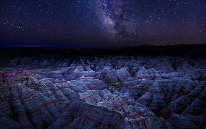 Milky Way over Badlands National Park