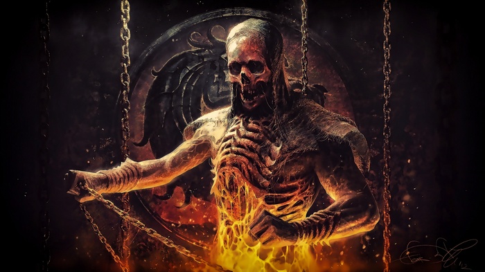 Mortal Kombat Scorpion in Hell