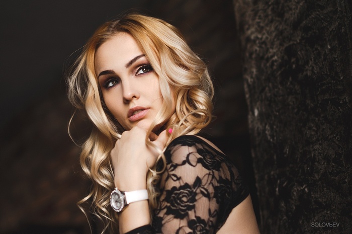Olga Belaya portrait by Solovbev