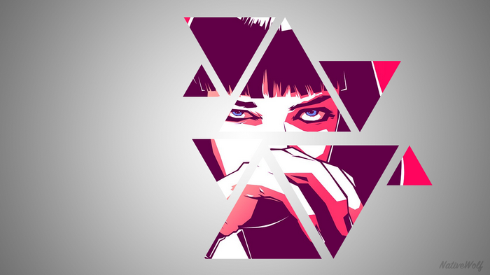 Pulp Fiction Mia Wallace Geometric Art