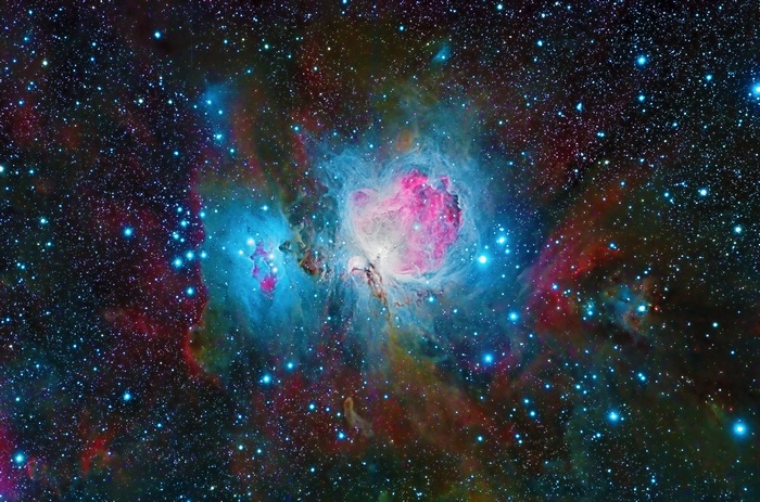 The Orion Nebula in deep space