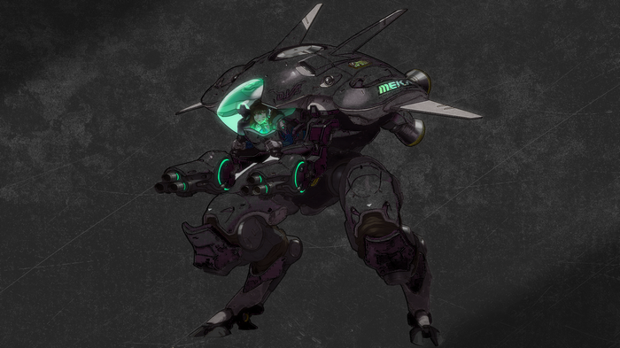 D.Va in her MEKA suit from Overwatch