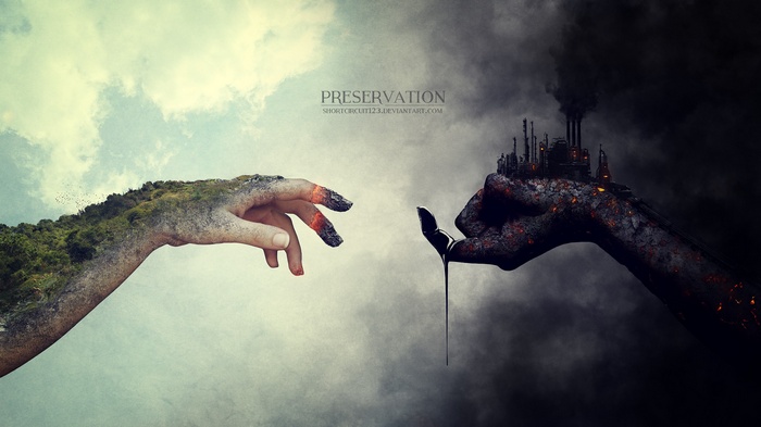 Preservation: Nature vs. Industry Hands