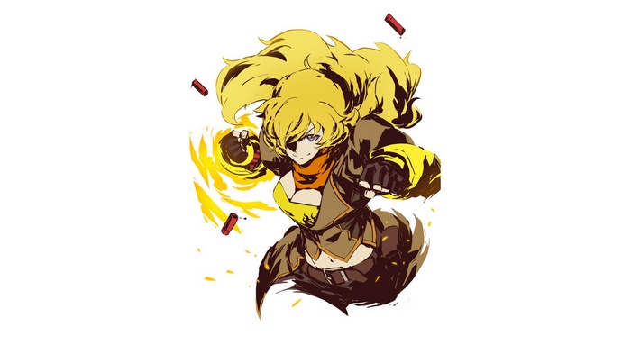 Yang Xiao Long from RWBY in action